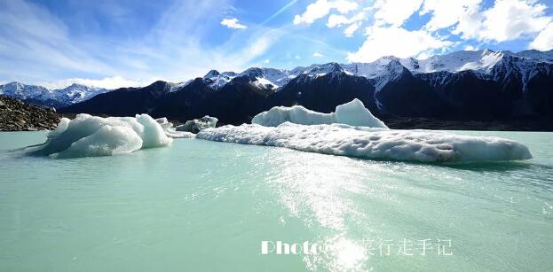 库克山脚下的冰川