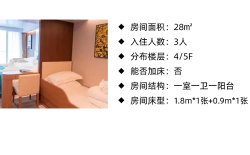 三峡游轮华夏神女叁号家庭房介绍02